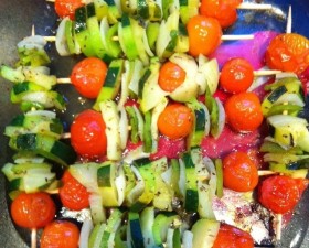 Brochettes de légumes