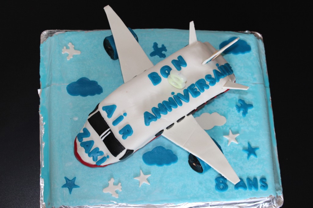 Gâteau en forme d'avion