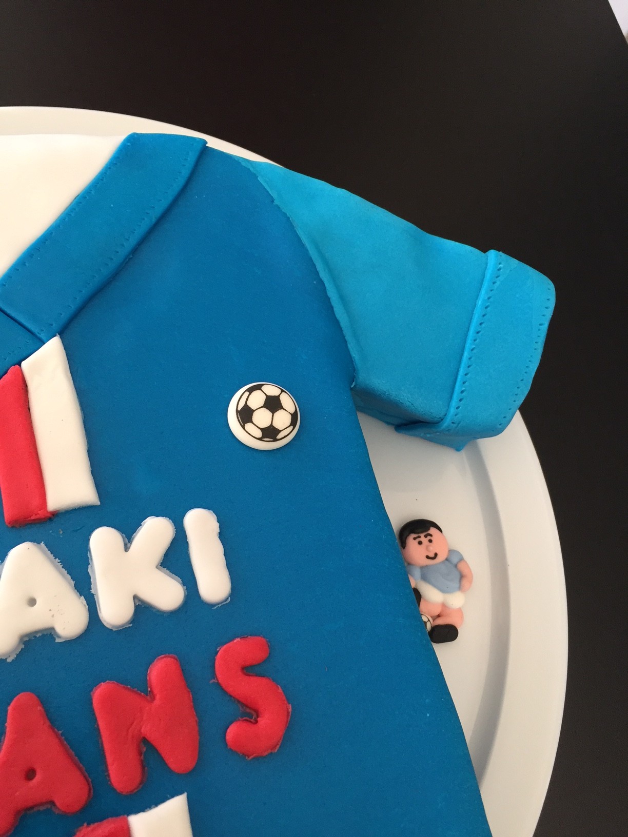 Gateau D Anniversaire Maillot De Football Recettes De Delphine Dans Ma Cuisine Rouge Il Y A