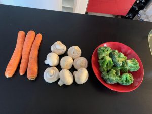 Gratin de légumes Brocolis Carottes Champignons