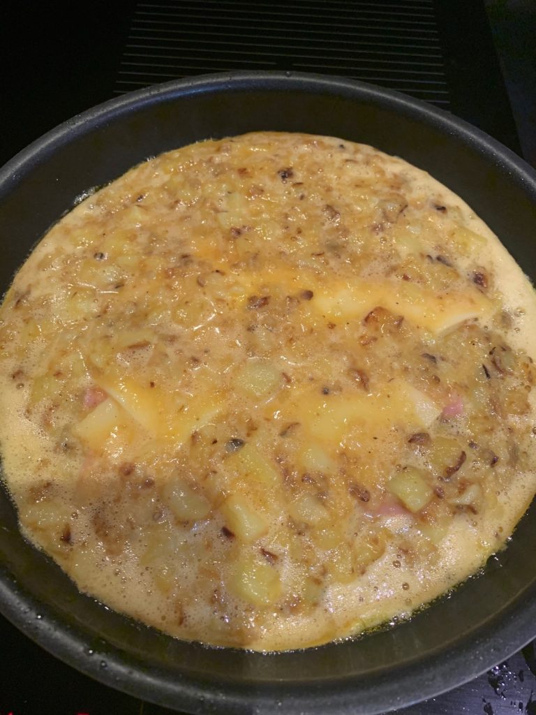 Tortilla jambon fromage